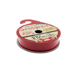 Ribbon Grosgrain Red 12mm  x 3m